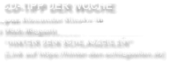 CD-TIPP DER WOCHE von Alexander Kinsky in Konstantin Weckers Web-Magazin HINTER DEN SCHLAGZEIELEN (Link auf https://hinter-den-schlagzeilen.de)